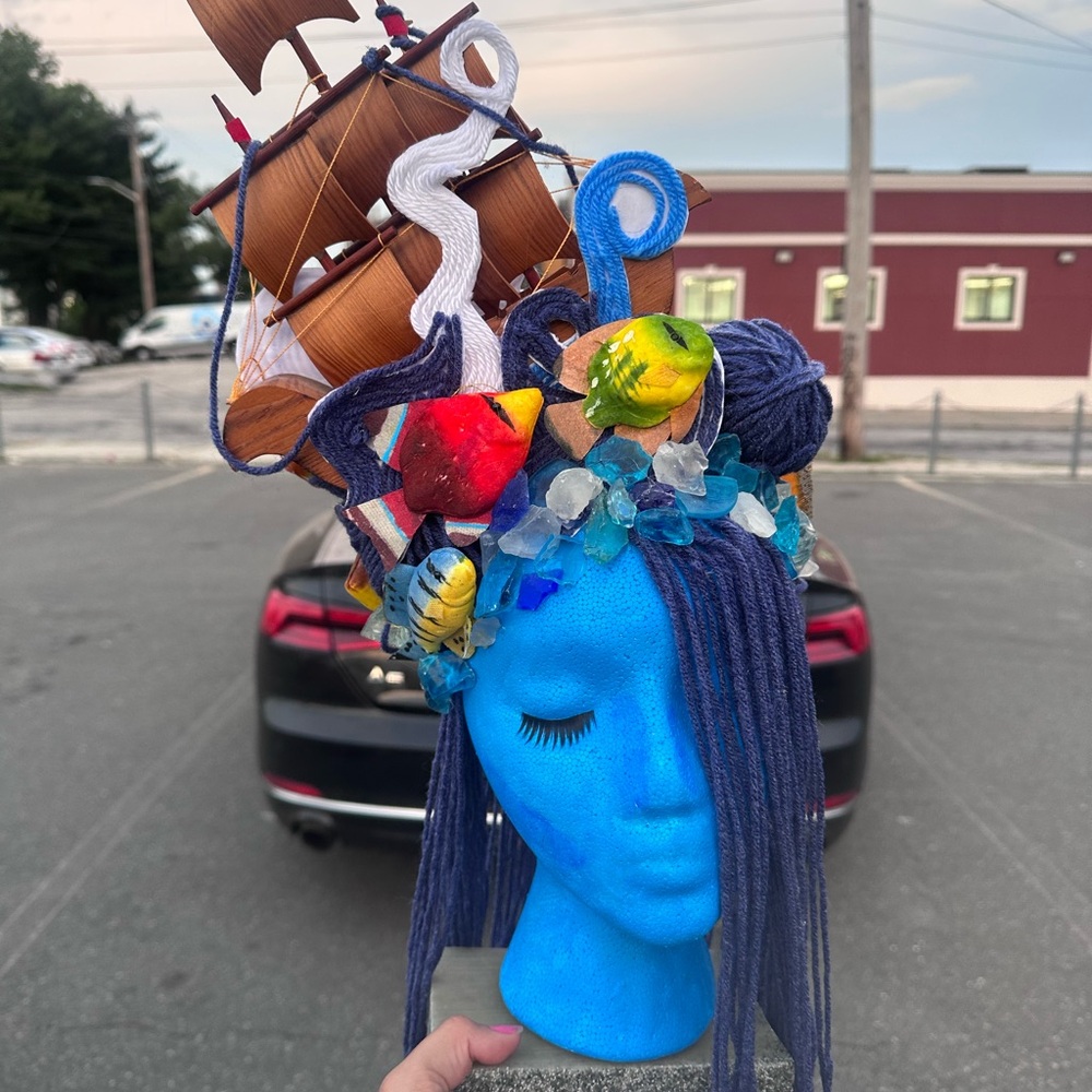 Cosmetology school “anything but hair” competition 1st place winning look